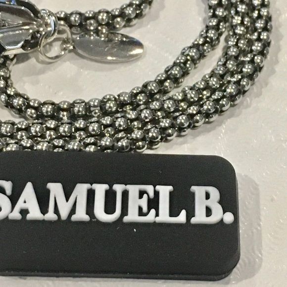 SAMUEL B Sterling Silver 925 Oxidized Popcorn Necklace 24 inches 3mm NWT - Picture 3 of 12